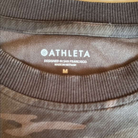 Athleta Camouflage size M Farallon Sweatshirt matching joggers for bundle - Picture 2 of 3